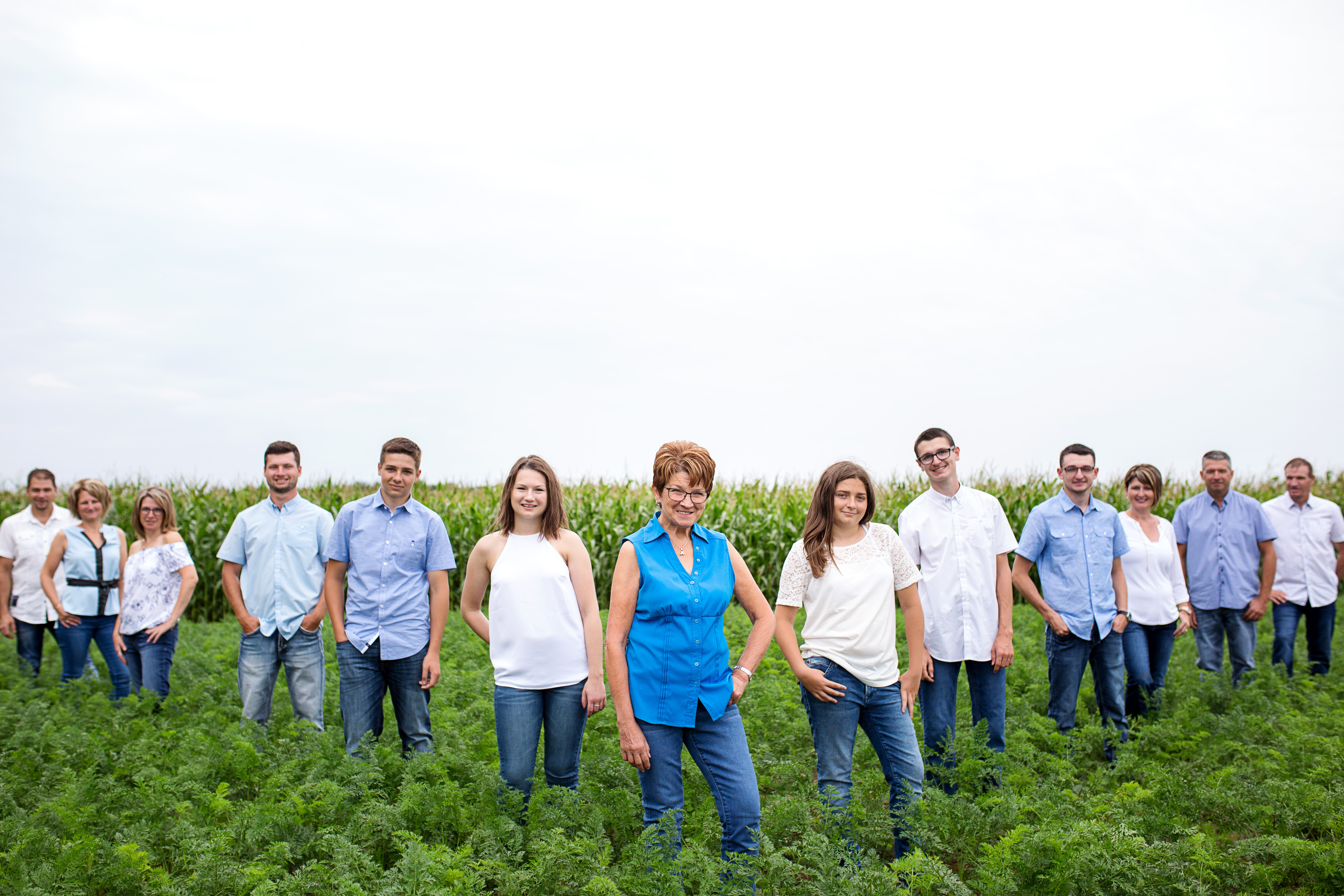 Photo de famille 2018 : Doris entourée de toute sa famille
