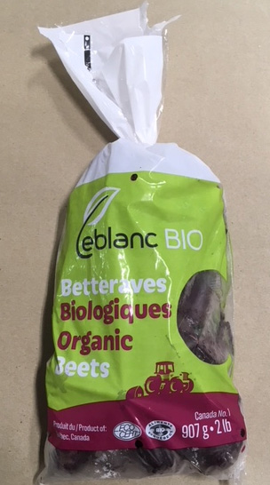 Betteraves en sachet